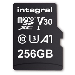 Integral MicroSD 100MBS UHS-1 U3 Class 10 V30 A1 256GB